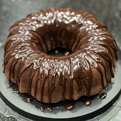 Topped with chelate ganache— delicious and easy!