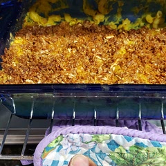 Very tasty. Since I did not have breadcrumbs I used almond crunch cereal. The crunchy flakes mix really well with the vegan butter. Dish tastes even better on the second day. 