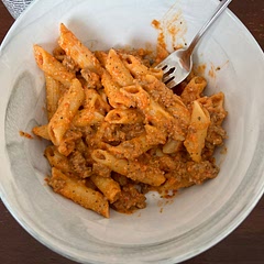 This was so easy to make and really good! Even my 3 year old loves it! I cooked up some ground Italian sausage before cooking the tomatoes and peppers! It turned out amazing!