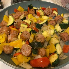 Super quick! Got a chipotle cheddar sausage to add a bit more flavor. It was yummy!