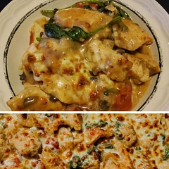❤️'d this! I'd suggest cutting up veggies and tortilla first then chicken so you don't have to stop to wash your cutting board. I substituted blended cottage cheese for Greek yogurt
