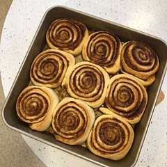Successfully made cinnamon rolls for the first time, and they were amazing! I rolled them a bit thin so I was able to make two pans. One I baked right away, and the other I saved and baked in the morning. Both turned out great! Looking forward to trying the different freezing options next time.