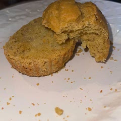 I made these muffins with gluten free Birch Benders Sweet Potato pancake mix and used Swerve sweetener so my diabetic husband could enjoy as well. The muffins were delicious!