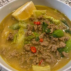 Substitute for veggie pho stock concentrate: 1/2 tablespoon of Better Than Bouillon (veggie base) mix with 1/2 cup of water. Instead of 1 teaspoons of sugar, add 3 teaspoons. Also replace ground pork for ground chicken or turkey.