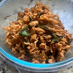 Made this again last night; I used tofu that I scrambled (recipe also from Pinch of Yum). I made a gluten free version for my partner using shirittaki noodles.Delicious!!