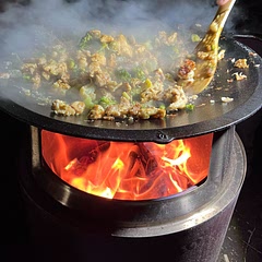 We cooked this meal over the fire and it turned out amazingly,