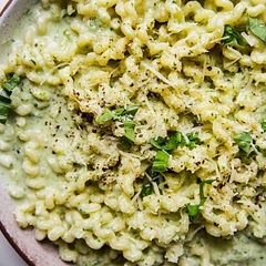 Loved adding pork sausage 
Used Pesto Perpetuo Basil