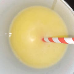 I ran out of strawberrys so I used mango IT REALLY GOOD HIGHLY RECOMMEND 