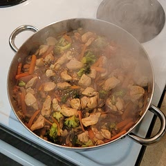It looks good, double the sauces! I would add honey. It was a little too salty for my taste. But maybe don't double up on the soy sauce. 