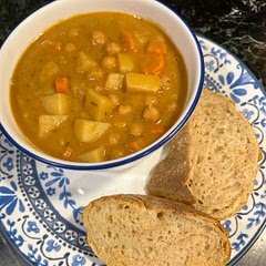 So good! Made a double batch (it didn’t make much) and added 1 onion and 2 carrots at the same time as garlic. Also added plenty of extra garlic. Served with a crusty sourdough bread