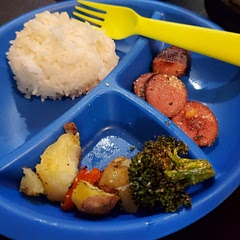 Maybe not a go-to meal but was very delicious. Veggies were crisp and sausage was perfectly seasoned and grilled.

I used the avocado lime dry seasoning, garlic salt and grated parmesan cheese after spraying down with olive oil. 
