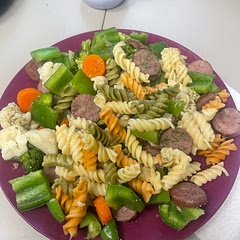I just made it for my lunches next week. I will update after I have a chance to eat:) I did add a bell pepper to each lunch as well as doubled the veggies using California blend.  I used garden noodles (made with veggies).

I also don’t cook with add salt so I just added a bunch of seasonings:)
