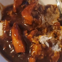 Not sweet which is good.  Made it a little to thick.  Family loved it.