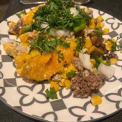 This dish was such a big hit, I didn’t make enough! Followed the recipe and turned out so yummy. I added onion and jalapeños on top because my kids don’t like them. I might have to double it next time! 😋
