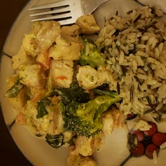 Didn't add the red pepper so it was kinda bland.