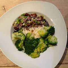 Teriyaki chicken rice bowl :)