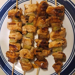 Added Broccoli to the skewers.. overall marinated chicken for 24 hours but still felt like it was missing something in the chicken