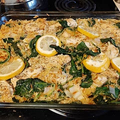 Balanced flavor of the lemon and Dijon. Feta dressing is really good. Overall, great dish