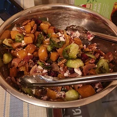 Incredibly easy and delicious. Bake and assemble. I used goat cheese on top. 