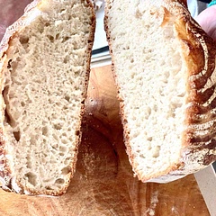 Made a sourdough from this recipe although only used strong white bread flour as that’s all I had, it’s my best yet inside as often I get way to big a holes.