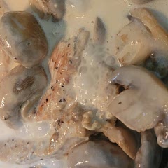 I think next time I will cut the amt of broth & increase cream. Very good but had to cook longer to thicken the sauce.