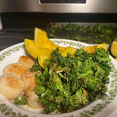 My whole family loves my crispy kale chips.