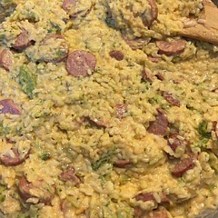 Very simple and quick to make and throw together. Add seasonings to your liking. I use Cajun for a bit of spice and also added garlic. It was filling and good.