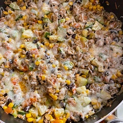 Added some shredded cheese absolutely amazing