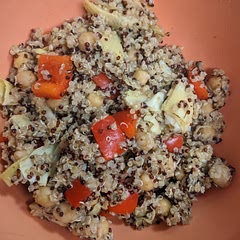 Delicious, although I served it hot! Thinking next time I'll use farrow instead of quinoa bc I can be picky about texture. Will definitely add into my dinner rotation.