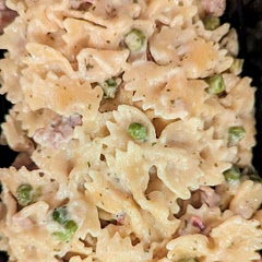 I used farfalle instead of egg noodles & cooked it for 1 minute longer. Then I sauteed it for a couple minutes after releasing the pressure. It came out great! 