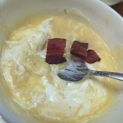 Real good! Added sour cream as a topping to go with the baked potato vibe. 