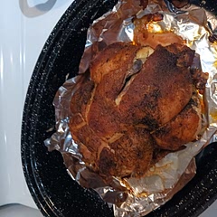 Great recipe very moist and flavorful. I served the chicken with yellow mashed potatoes and fresh buttered carrots and finished it off with a tasty gravy to close the deal.
