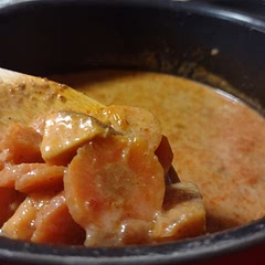 I loved the flavor! Honestly, I was a bit lazy and skipped the puree part, so mine ended up more like a stew, but I think I preferred that. Great with noodles!