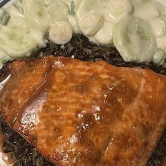 Delicious.  Followed recipe except cut honey in half.