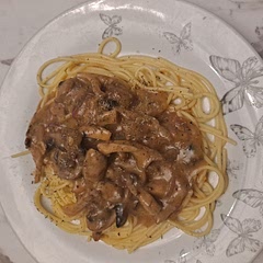 I don't like creme fraiche or any other type of cream so used coconut milk mixed with some cornflour to thicken the sauce
