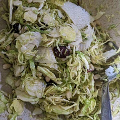 Crunchy and fresh, glad I used the food processor to get the stouts really fine 