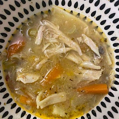 i added sweet potatoes and red pepper flakes to the the soup additional structure and kick