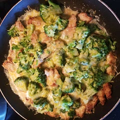 I didn't have heavy cream so I mixed milk and butter to try and make it and that didn't work so well. But the food was delicious!