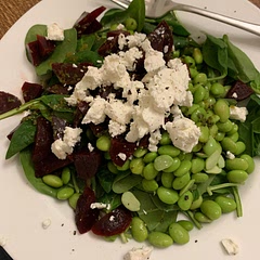 Easiest salad ever! Used basil instead of cilantro and added some goat cheese because I was craving some “comfort” food. Will keep these ingredients stocked in my fridge!