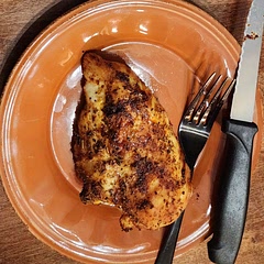The chicken was very tasty. Made roasted vegetables to go with it. I used breasts instead if tenders and adjusted the time a few minutes.