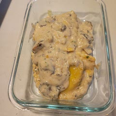 Totally forgot to take a picture until we were done. This is all that was left. Was really good and will definitely make again!