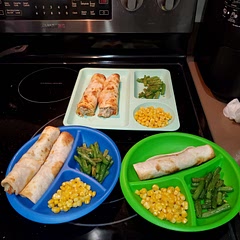 Added a little sauce to the inside. Toasted the kids less. Very delicious!