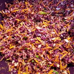 I recommend using the shredder attachment on your food processor.