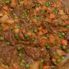 Great recipe!! Didn't add as much onion, but doubled the potato & carrot amount. Added fresh rosemary and it was delicious. Really enjoyed this!!