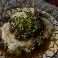 I doubled the sauce just to make sure it wasn’t dry and it turned out perfect. I think the flavor turned out just right although for me it was a little too sweet and maybe a little less chili flakes. It was good though