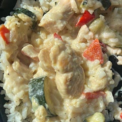 I served over some rice and it was delicious
