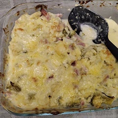 Delicious, used my own quantities for everything and left out the onion so not at all faithful to the recipe, but you can't really screw this up and it was super easy and tasty!