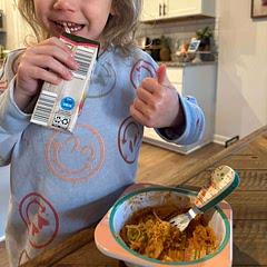 3 year old approved! Lol 

Seasoned chicken with: onion powder, adobo, cajun, garlic powder, pepper 

And added heavy cream
