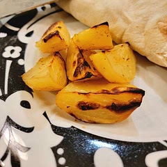 Very simple recipe, can be prepared and just thrown into the fridge until ready to cook. This recipe tastes extremely good and is very lemony, just what I was looking for. Paired as a side to Greek gryo pitas. 