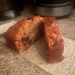 This bread was moist and just sweet enough. I did add chocolate chips. It made two loafs. I wasn’t sure how the sweeten condensed milk would work in this recipe, but it all came together. Good I didn’t substitute anything. Definitely will be making again.